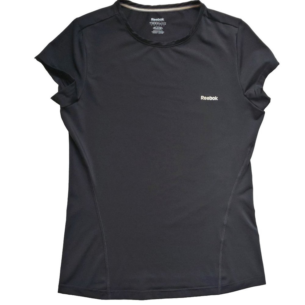 Reebok NWOT PlayDry Black Short Sleeve Tee Women's Medium